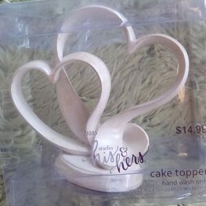Cake Toppers (2) Wedding Anniversary Party Celebration Decor(Studio His&hers)
